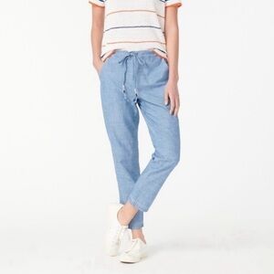 J. Crew Tie-Waist Seaside Chambray Pants Size SP SOLD OUT